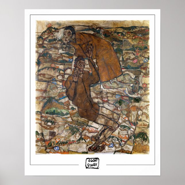 Egon Schiele Zedign Art Poster #18-2 (Front)