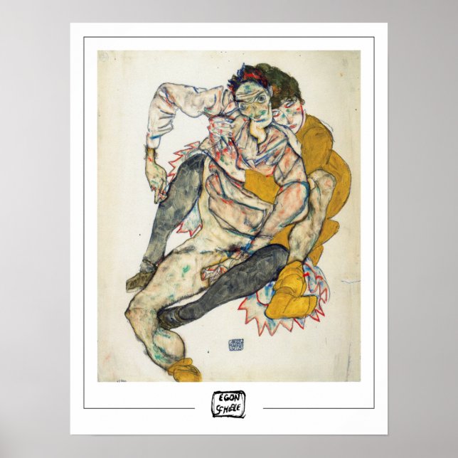 Egon Schiele Zedign Art Poster #234-2 (Front)