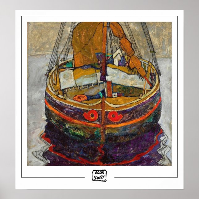 Egon Schiele Zedign Art Poster #318-2 (Front)