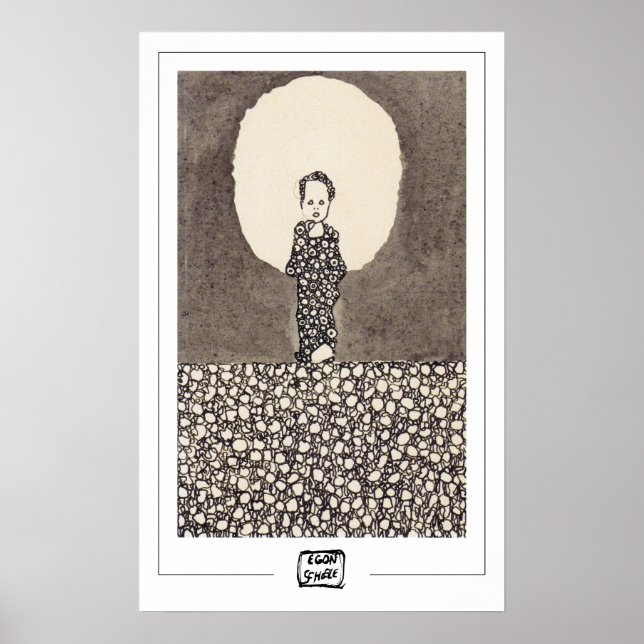 Egon Schiele Zedign Art Poster #95 (Front)