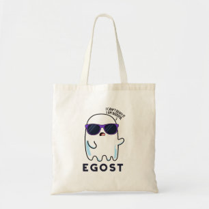 Egost Funny Halloween Ego Ghost Pun Tote Bag
