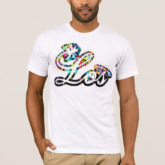 Égouttement de couleur de crâne de T-shirt de