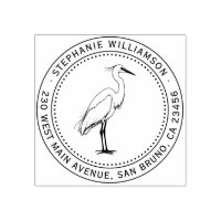 Egret Circle Return Address Stamp