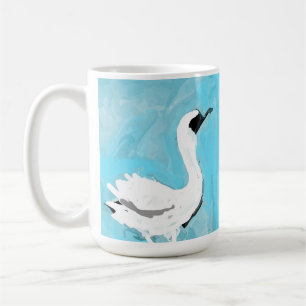 Egret coffee mug