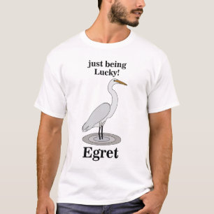 Egret Lucky Bird T-Shirt