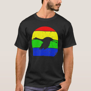 Egret Vintage Cool Egret Bird 70s 80s Style T-Shirt
