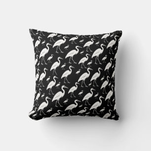 Egrets  throw pillow