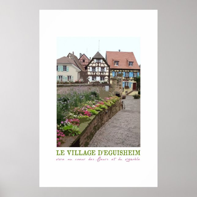 Eguisheim, Poster vintage de France (Devant)