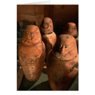 Egypt, 26th dynasty Canopic jars found in Abu