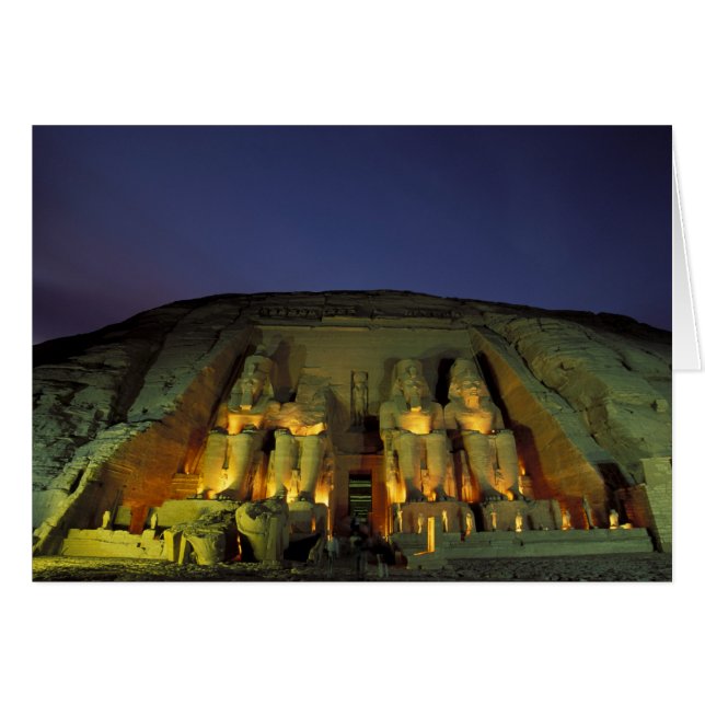 Egypt, Abu Simbel, Colossal figures of Ramesses (Front Horizontal)
