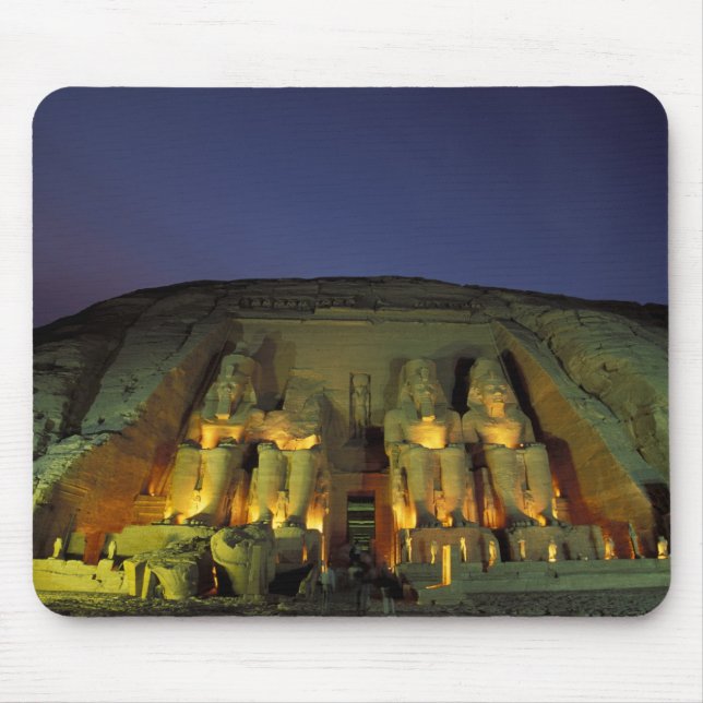 Egypt, Abu Simbel, Colossal figures of Ramesses Mouse Pad (Front)