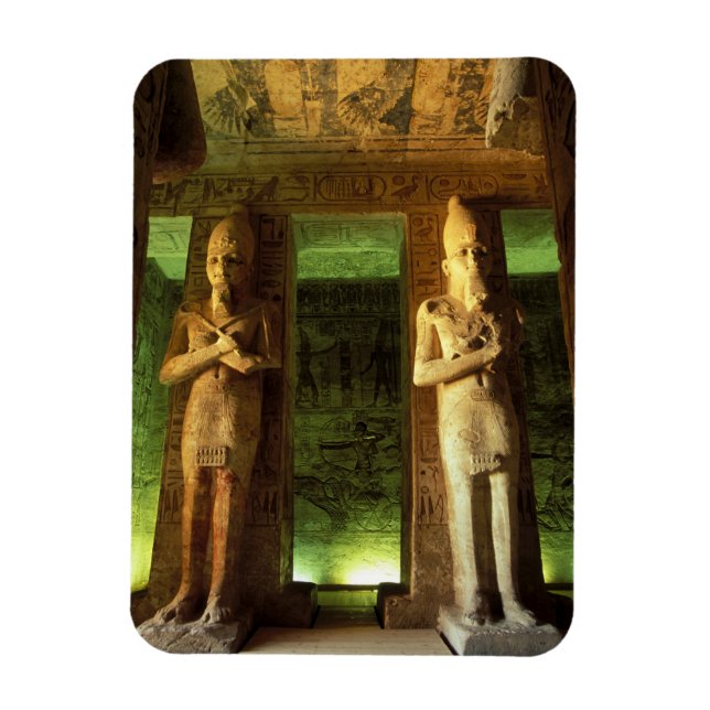 Egypt, Abu Simbel, Statue of Ramesses II, Magnet (Vertical)