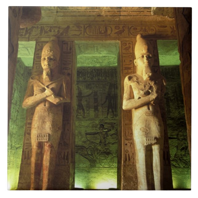 Egypt, Abu Simbel, Statue of Ramesses II, Tile (Front)