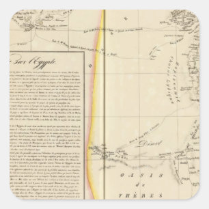 Egypt, Africa 11 Square Sticker