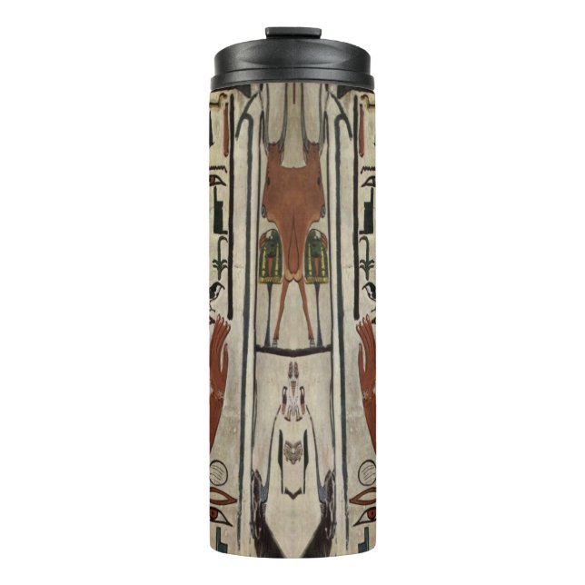 Egypt Ancient Pharaoh Tombs Colourful Painting Art Thermal Tumbler (Front)