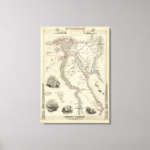 Egypt, And Arabia Petraea Canvas Print