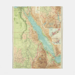 Egypt and the Nile Fleece Blanket