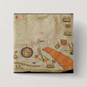 Egypt and the Red Sea 2 Inch Square Button