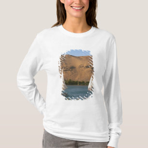 Egypt, Aswan, Nile River, Felucca sailboats, T-Shirt