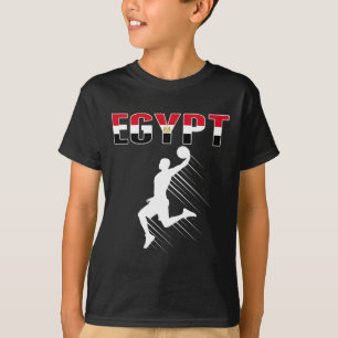 Egypt Bysketbyll Fans Jersey - Egyptian Flag Slam T-Shirt