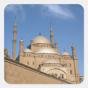 Egypt, Cairo, Citadel, Muhammad Ali Mosque 3 Square Sticker