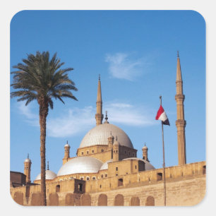 Egypt, Cairo, Citadel, Muhammad Ali Mosque Square Sticker