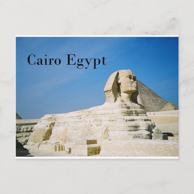 Egypt Cairo Giza Sphinx-2 (St.K) Postcard (Front)