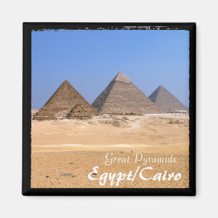 Egypt, Cairo, Pyramids, Giza No.3 (Magnet) Magnet