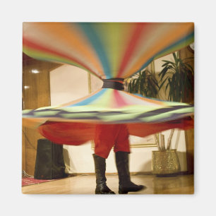 Egypt, Cairo. Whirling dervish dazzling GCT Magnet