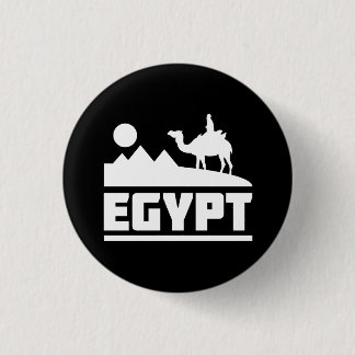 Egypt Camel Silhouette 1 Inch Round Button