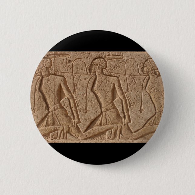 egypt carvings 2 inch round button (Front)