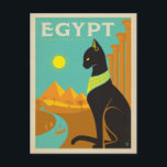 Egypt Cat Postcard<br><div class="desc">Anderson Design Group is an award-winning illustration and design firm in Nashville, Tennessee. Founder Joel Anderson directs a team of talented artists to create original poster art that looks like classic vintage advertising prints from the 1920s to the 1960s.</div>