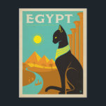 Egypt Cat Postcard<br><div class="desc">Anderson Design Group is an award-winning illustration and design firm in Nashville,  Tennessee. Founder Joel Anderson directs a team of talented artists to create original poster art that looks like classic vintage advertising prints from the 1920s to the 1960s.</div>