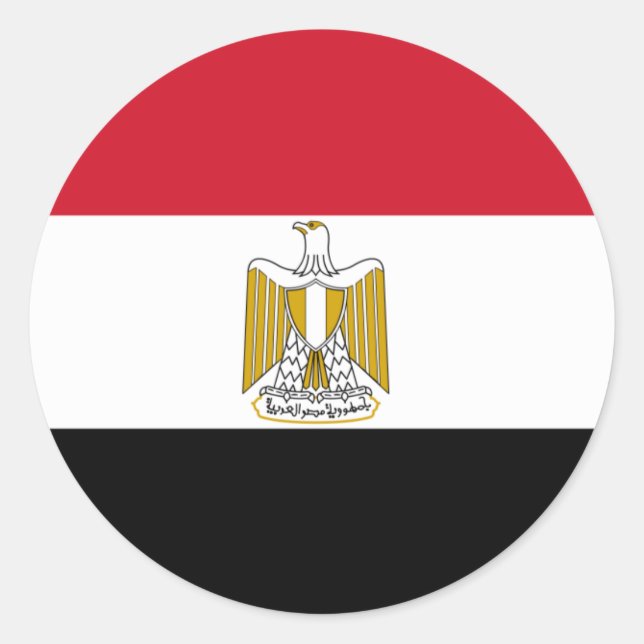 egypt classic round sticker (Front)