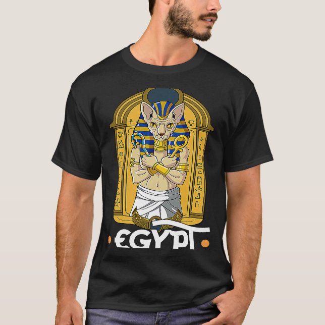 Egypt Egyptian Cat Sphynx Pharaoh  1 T-Shirt (Front)