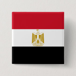 Egypt (Egyptian) Flag 2 Inch Square Button