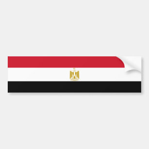 Egypt/Egyptian Flag Bumper Sticker