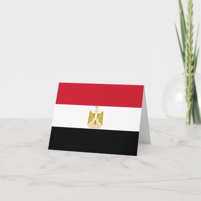 Egypt (Egyptian) Flag Card (Front)