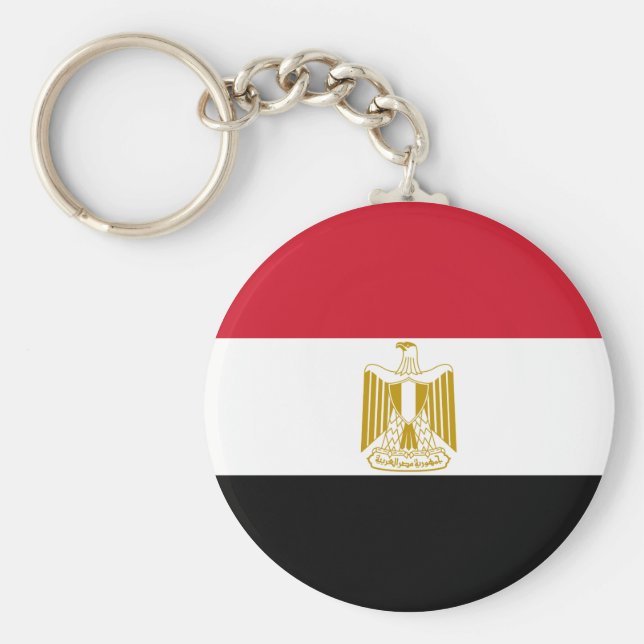 Egypt (Egyptian) Flag Keychain (Front)