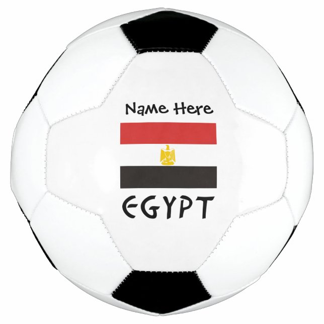 Egypt Egyptian Flag Personalized  Soccer Ball (Front)
