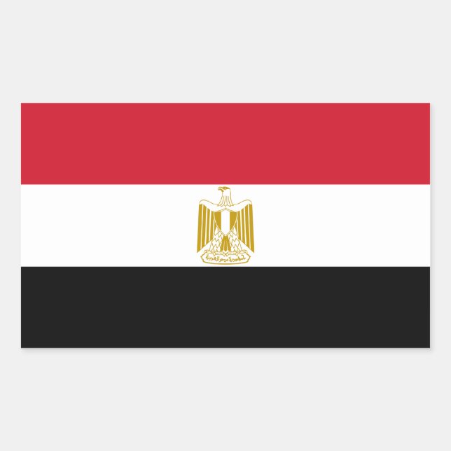 Egypt/Egyptian Flag Sticker (Front)