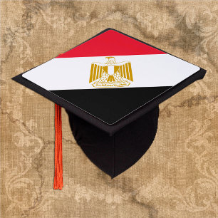 Egypt & Egyptian Flag - Students / University Grad Graduation Cap Topper