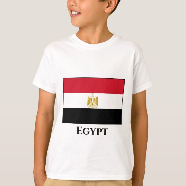 Egypt (Egyptian) Flag T-Shirt (Front)