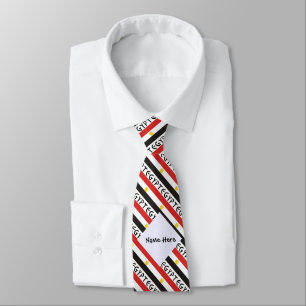 Egypt Egyptian Flag Tiled Personalized Name  Tie