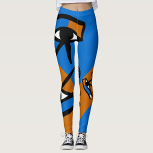 Egypt Eye of Horus   Modern Cool Hieroglyphics Leggings