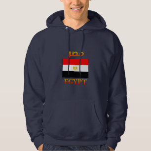 Egypt Flag مصر Arabic & English WordArt Hoodie