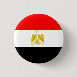 EGYPT FLAG 1 INCH ROUND BUTTON