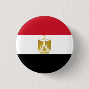Egypt Flag 1 Inch Round Button