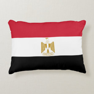 Egypt flag accent pillow