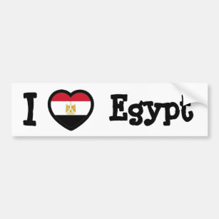 Egypt Flag Bumper Sticker